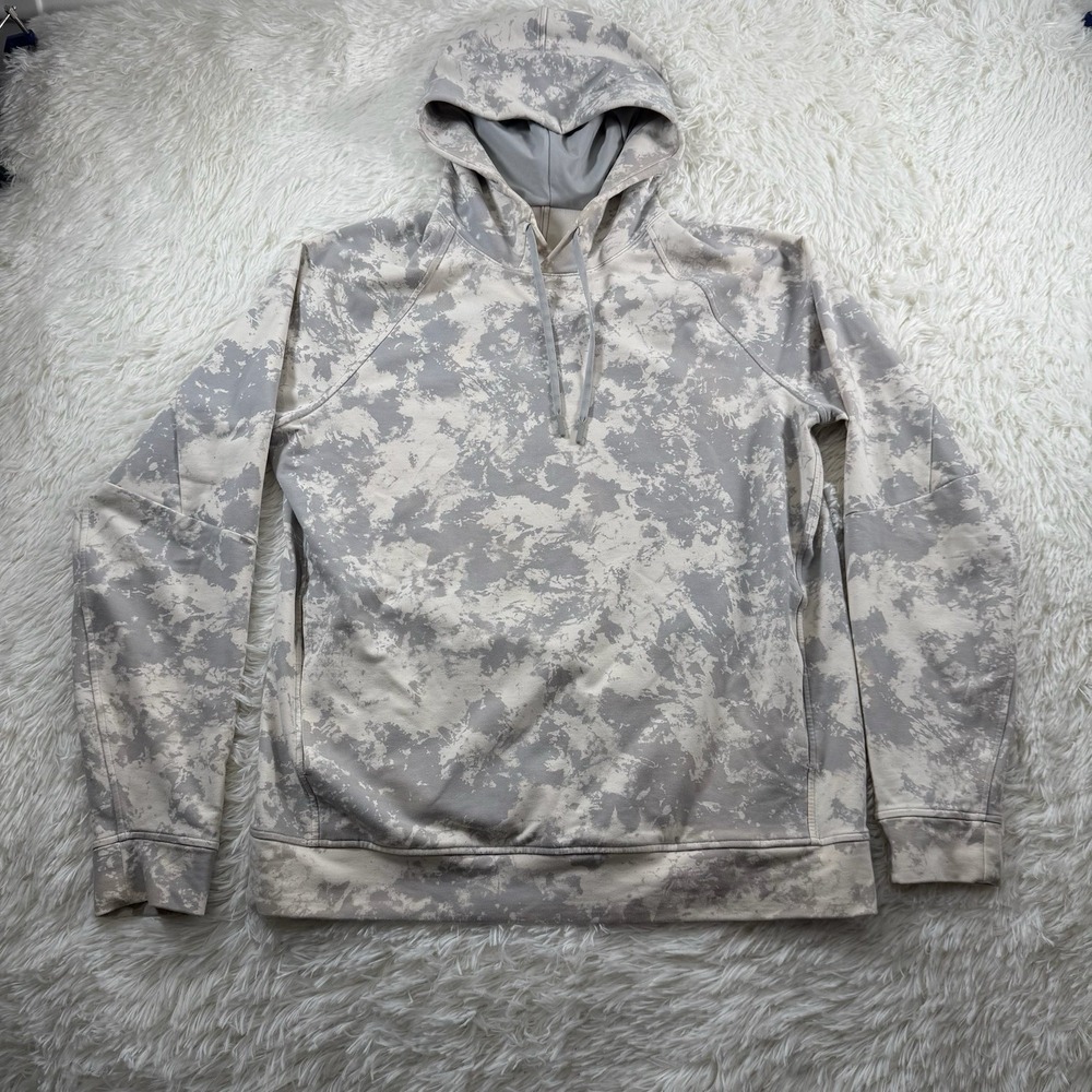 Lululemon Hoodie Mens‎ Large Camo City Sweat Pullover Sweatshirt Active Stretch